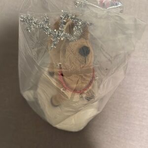 Pottery barn Festive Reindeer stocking holder with Silver Antlers